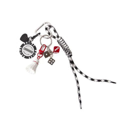 Badminton Bag Accessories Woven Rope Chips Car Keychains Creative Dice Accessories