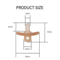 1pc Baby Pacifier For Daily Use Soothing Round Head Design Baby Reborn Silicone For Baby Accessories Newborn