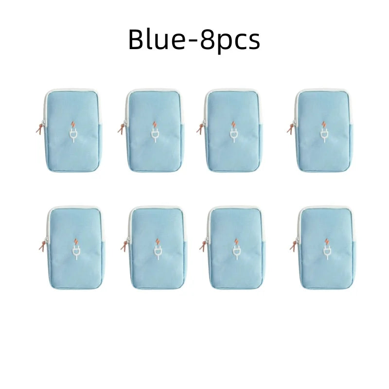 Travel Gadget Organizer Bag Portable digital cable bag Electronics Accessories Storage Carrying Case Pouch for USB power Bank