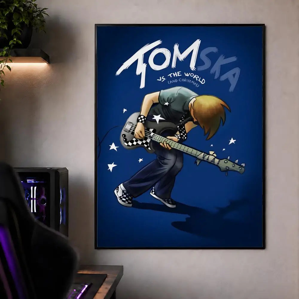 Animation E-Eddsworld Edd Tom Tord Poster Waterproof HD Modern Peel And Stick Wall Decor Bedroom Living Room Dorm Office
