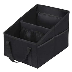 Car Seat Organizer - Passenger Seat Organizer, Collapsible Small Car Seat Storage Organizer for Console Front/Back