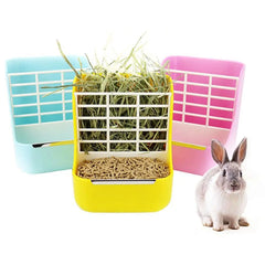 Cage Accessories Pet Feeding Rack Guinea Pig Small Animal Supplies Hamster Feeder Rabbit Feeding Bowl Rabbit Hay Feeder