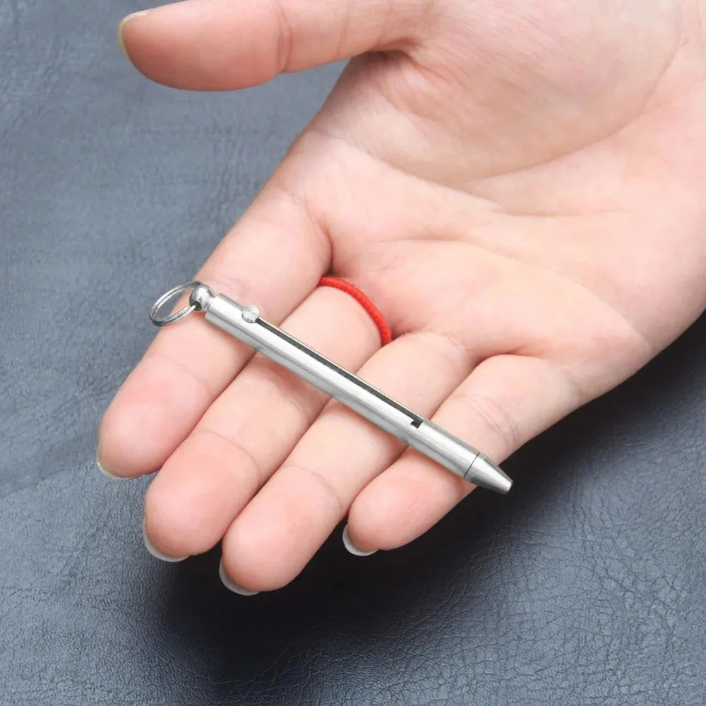 Portable Toothpicks Titanium Toothpicks Pocket Toothpicks Keychain Silver Outdoor Picnic Camping Accessories
