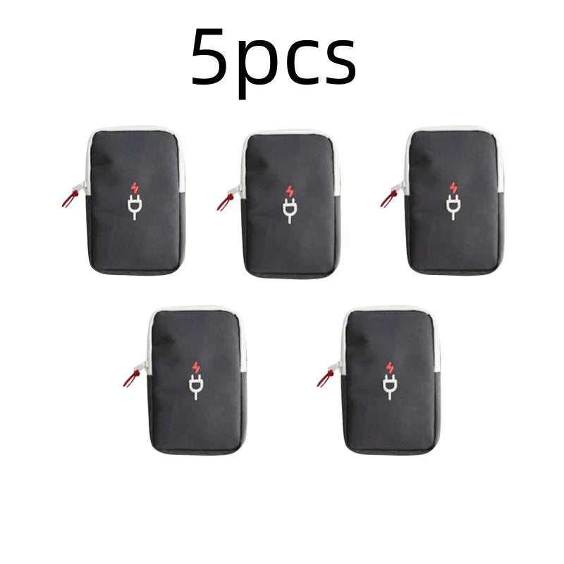 Travel Gadget Organizer Bag Portable digital cable bag Electronics Accessories Storage Carrying Case Pouch for USB power Bank