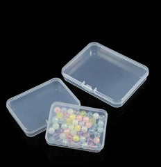 Flat Transparent PP Plastic Packaging Box Small Item Organizer Rectangular Storage Box for Parts Empty Box for Easy Organization