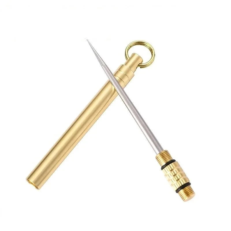 Portable Toothpicks Titanium Toothpicks Pocket Toothpicks Keychain Silver Outdoor Picnic Camping Accessories