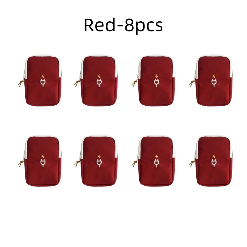 Travel Gadget Organizer Bag Portable digital cable bag Electronics Accessories Storage Carrying Case Pouch for USB power Bank