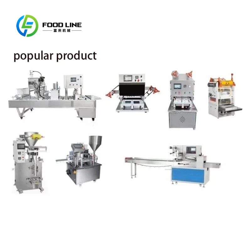 Customized Full Auto Pillow Type Packaging Machine For Food Snack Biscuit Bread Candy Chocolate Wrapping Packing Line