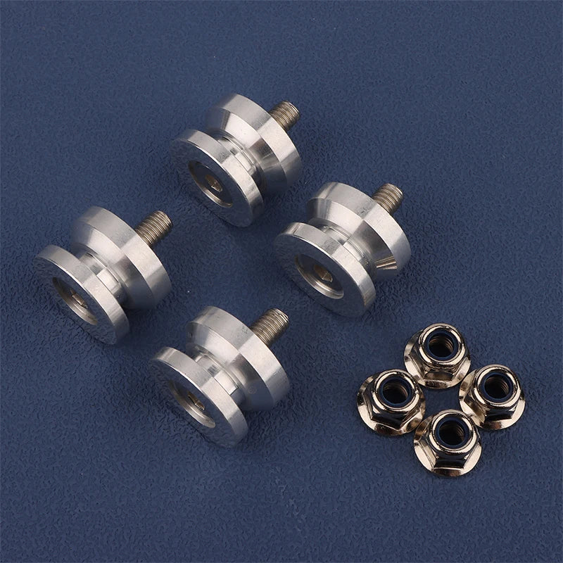 Motorcycle Luggage Accessories Set, 4Pcs: Rear Trunk Top Case, Tail Box & Side Box Brackets, Base Plate Buckle