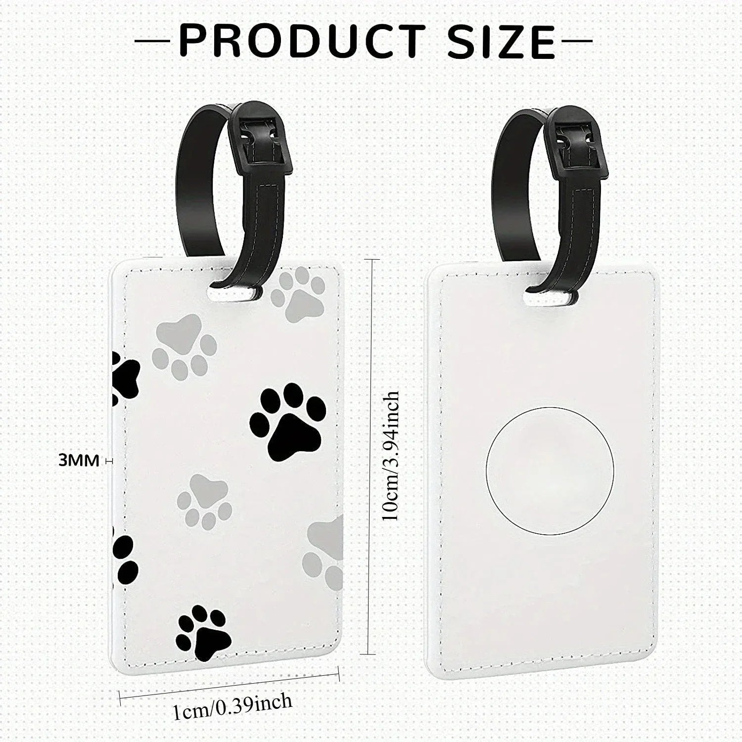 Customized Personal Photo Luggage Tag Can Be Used for Backpacks Suitcases Stylish Design Perfect Gift for Holidays and Birthdays