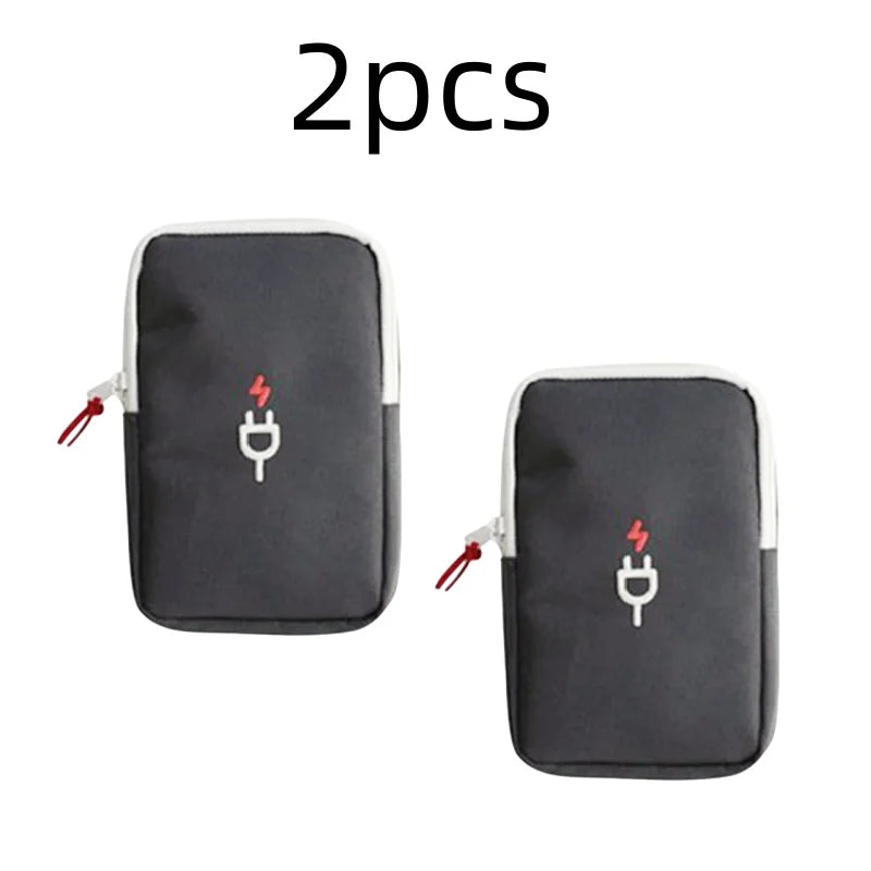 Travel Gadget Organizer Bag Portable digital cable bag Electronics Accessories Storage Carrying Case Pouch for USB power Bank