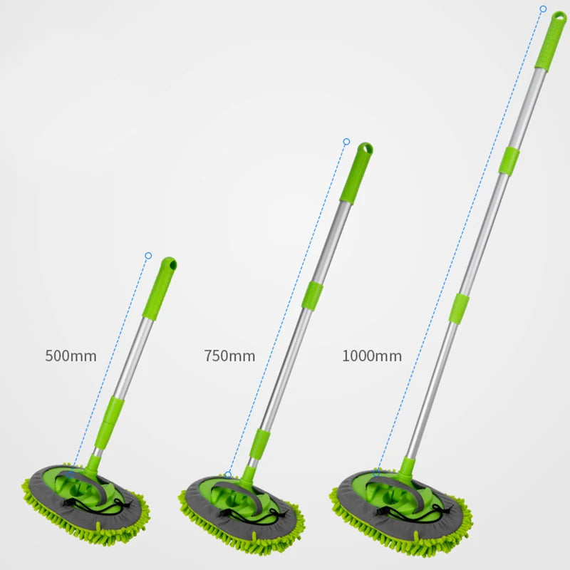 Car Cleaning Brush Detailing Adjustable Super Absorbent Car Wash Brush Telescoping Long Handle Cleaning Mop Auto Accessories