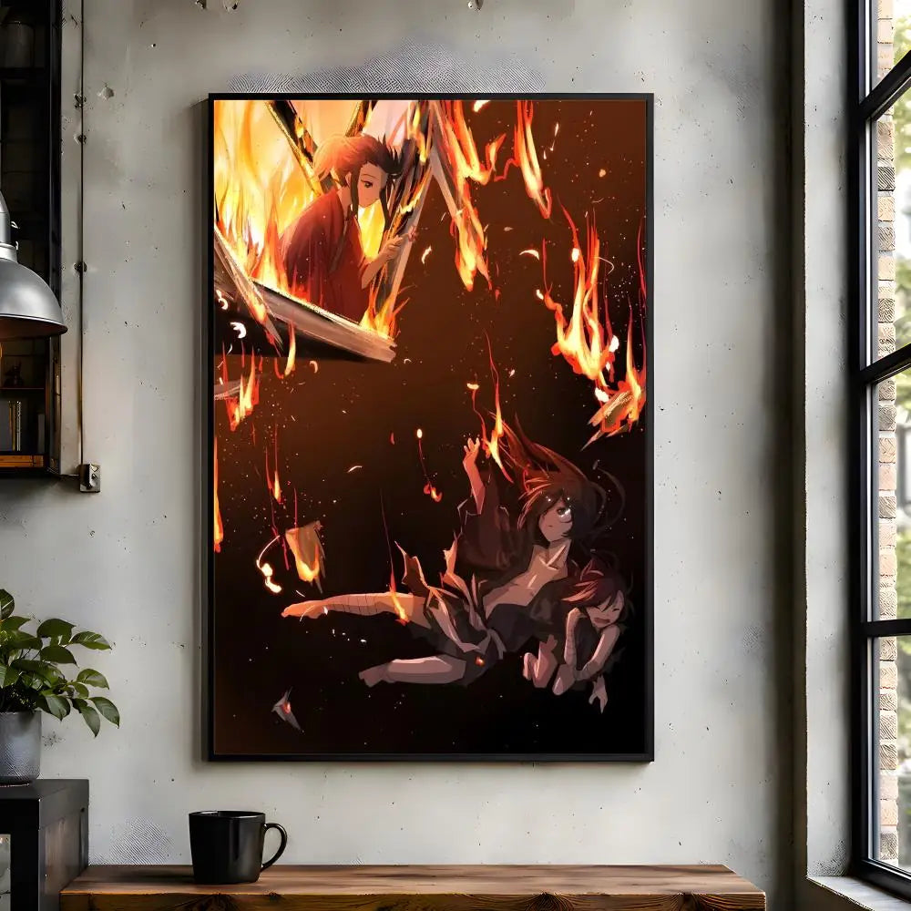 Anime D-Dororo Bathroom Room Wall Decor Hallway Aesthetic Easy Apply Easy Installation Poster