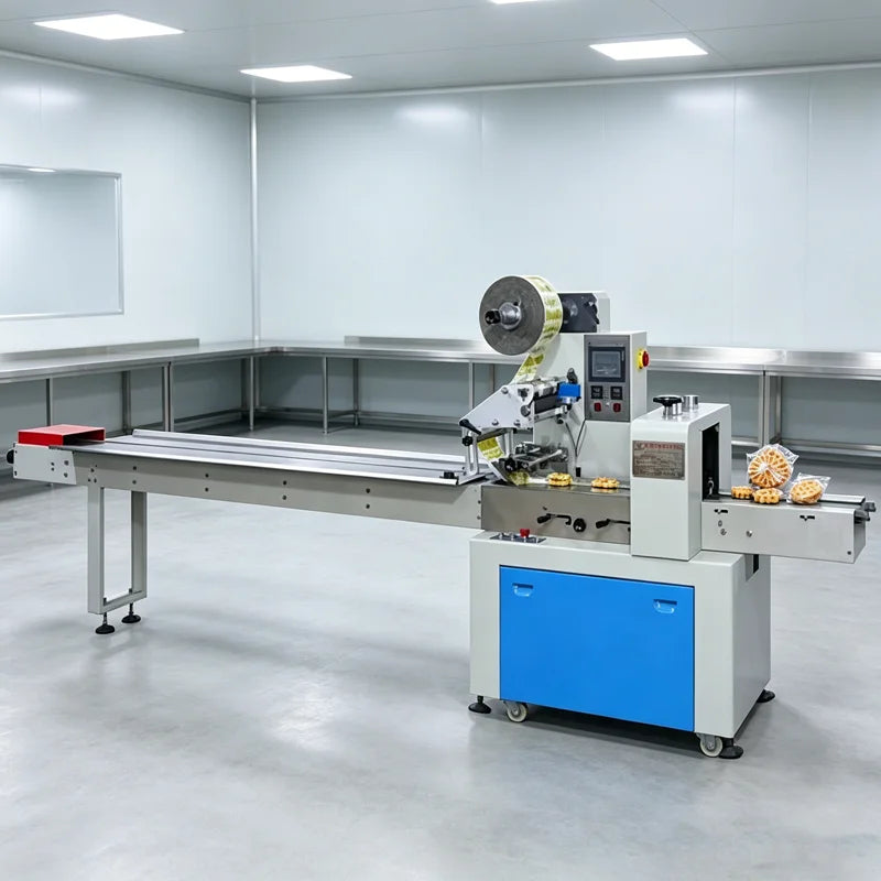 Flexible Pillow Packaging Machine for Fast Sealing of Snacks, Sweets, and Daily Use Products Customized