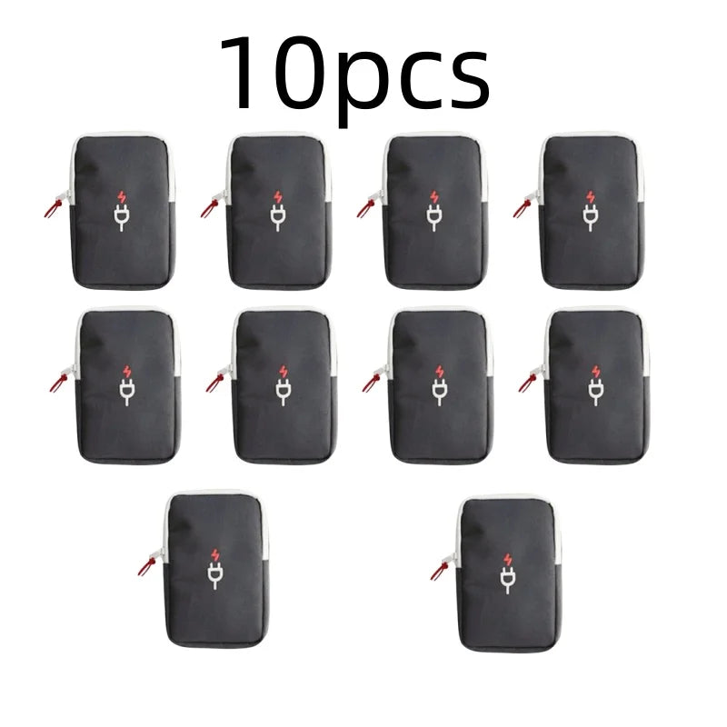 Travel Gadget Organizer Bag Portable digital cable bag Electronics Accessories Storage Carrying Case Pouch for USB power Bank