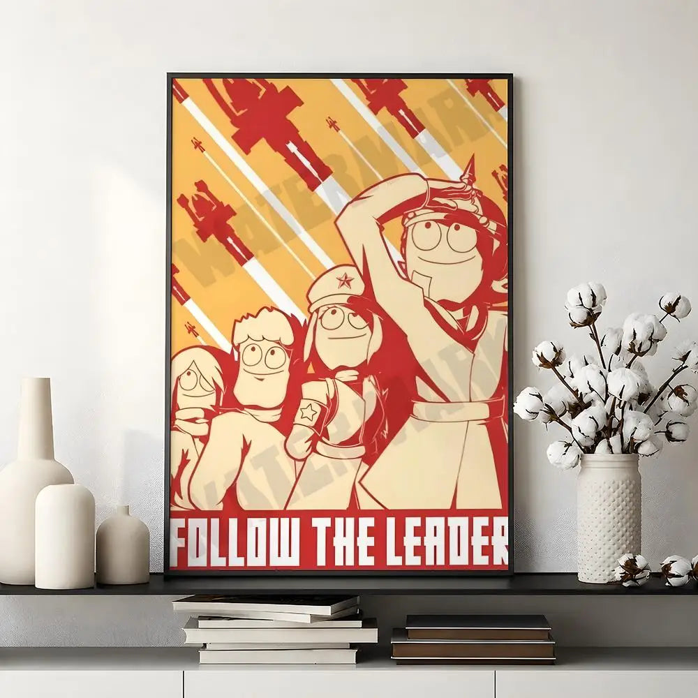 Animation E-Eddsworld Edd Tom Tord Poster Waterproof HD Modern Peel And Stick Wall Decor Bedroom Living Room Dorm Office