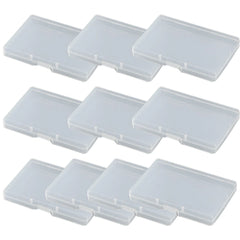 10Pack PP Plastic Rectangular Flat Box Transparent Design Storage Box Convenient To Locate And Retrieve Items