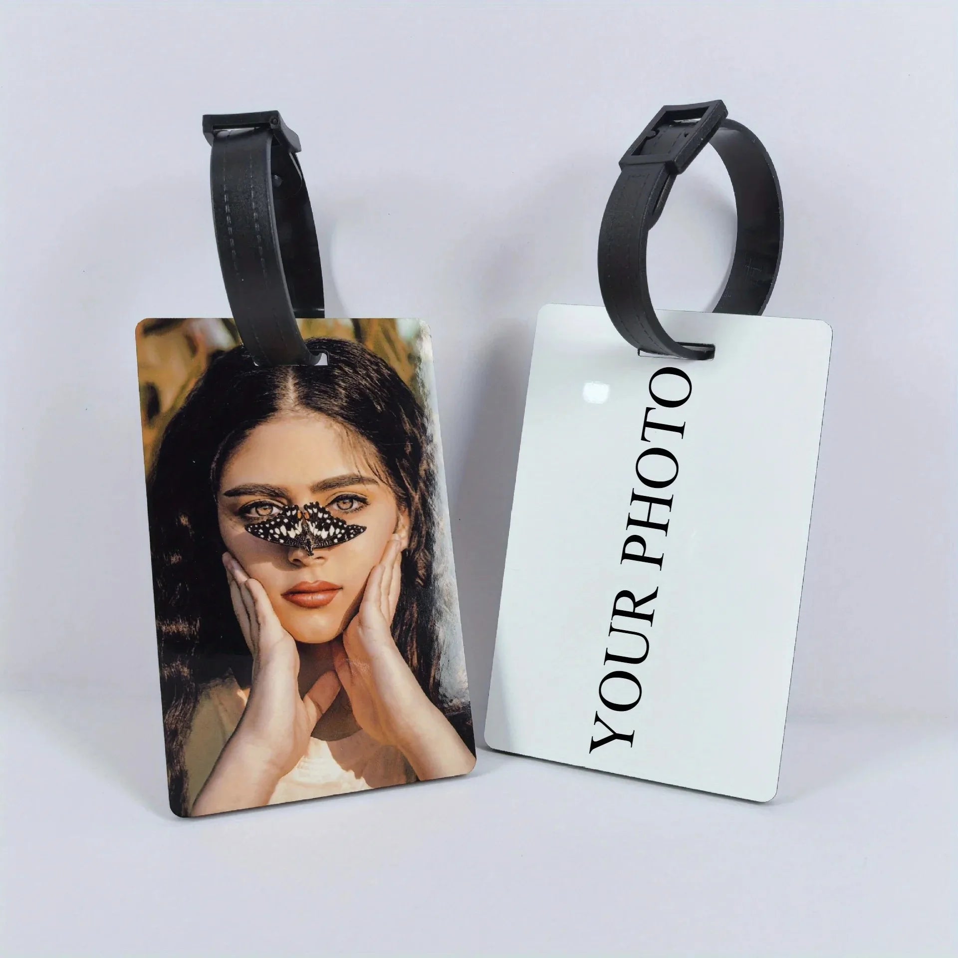 Customized Personal Photo Luggage Tag Can Be Used for Backpacks Suitcases Stylish Design Perfect Gift for Holidays and Birthdays