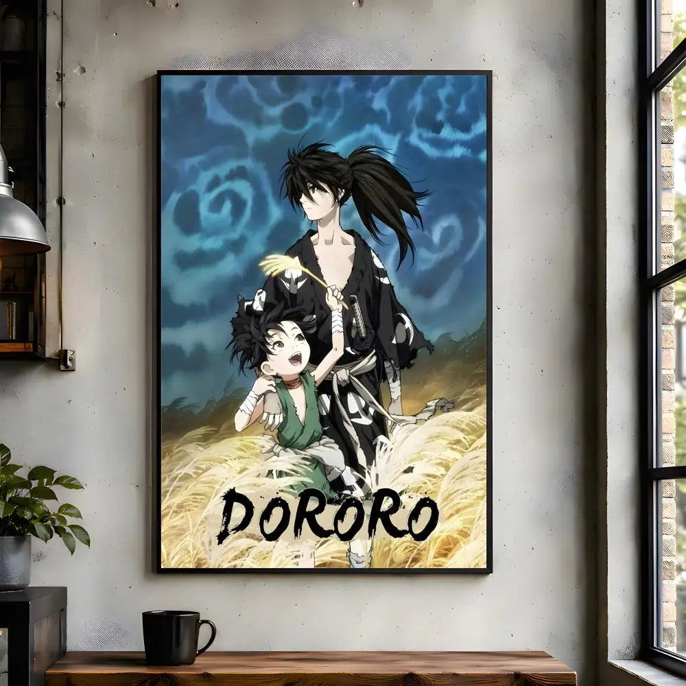 Anime D-Dororo Bathroom Room Wall Decor Hallway Aesthetic Easy Apply Easy Installation Poster