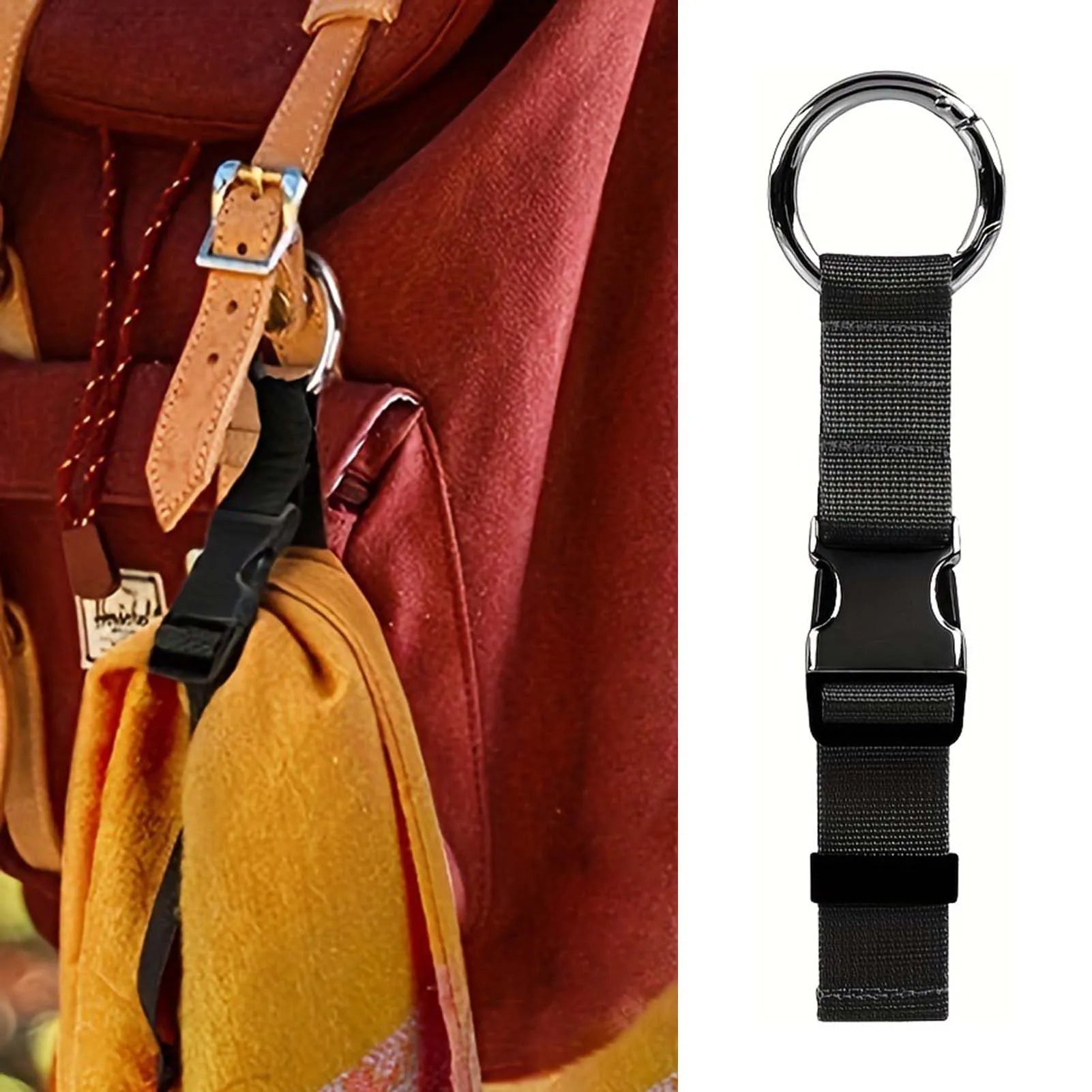 Travel Luggage Fixed Strap Backpack External Strap Portable Strap With Release Buckle Add-A-Bag Luggage Strap Belt Jacket Holder