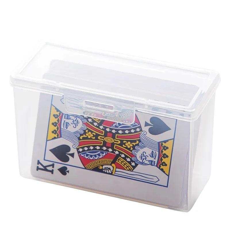 New Transparent Plastic Boxes Playing Cards Container PP Storage Case Packing Poker Game Card Box For Board Games