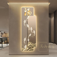 Light Luxury Entrance, Led Lights Decorative Paintings Home Decor Attracting Wealth Reindeer Living Room Corridor Mural Lights