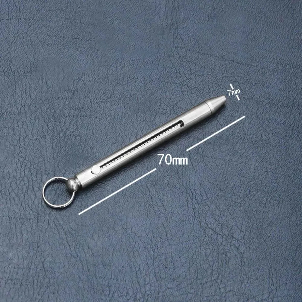 Portable Toothpicks Titanium Toothpicks Pocket Toothpicks Keychain Silver Outdoor Picnic Camping Accessories