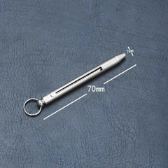Portable Toothpicks Titanium Toothpicks Pocket Toothpicks Keychain Silver Outdoor Picnic Camping Accessories
