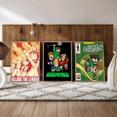 Animation E-Eddsworld Edd Tom Tord Poster Waterproof HD Modern Peel And Stick Wall Decor Bedroom Living Room Dorm Office