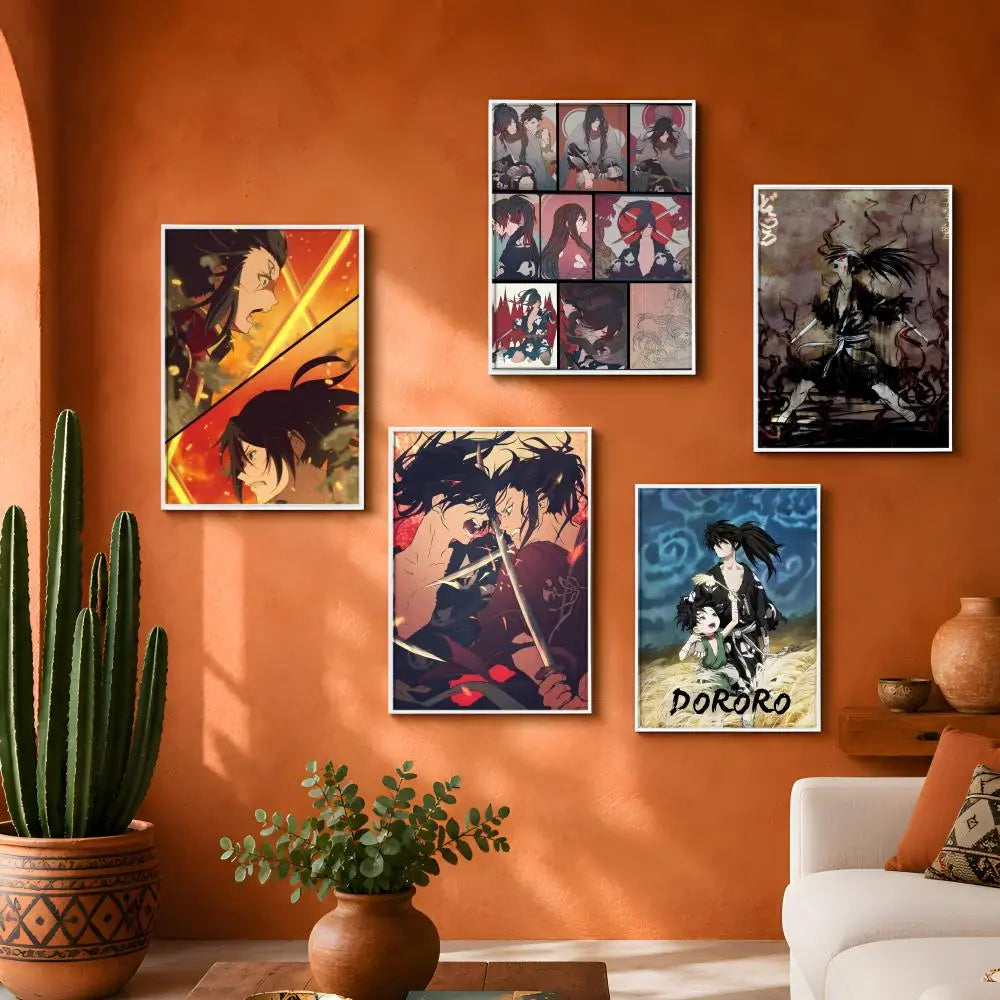 Anime D-Dororo Bathroom Room Wall Decor Hallway Aesthetic Easy Apply Easy Installation Poster