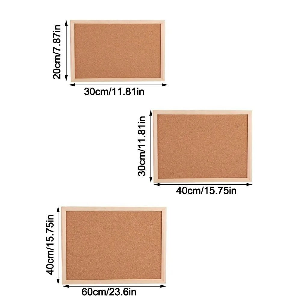 Pictures Wall Plate DIY Cork Display Panel Soft Decorative Cork Board Wood Hanging Photo Background