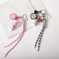 Badminton Bag Accessories Woven Rope Chips Car Keychains Creative Dice Accessories