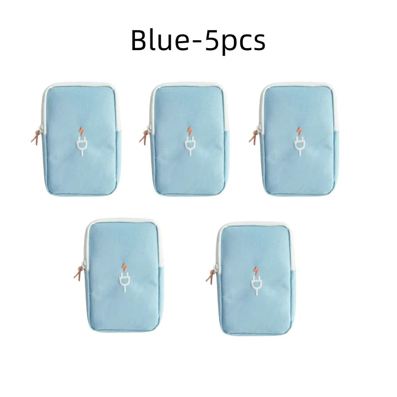 Travel Gadget Organizer Bag Portable digital cable bag Electronics Accessories Storage Carrying Case Pouch for USB power Bank