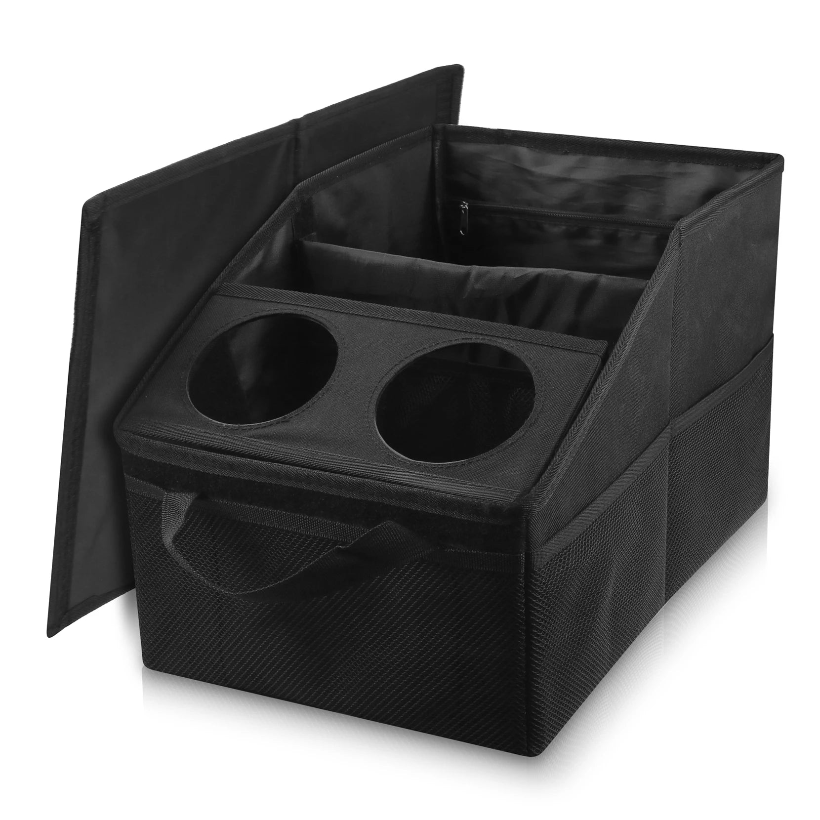 Car Trunk Organizer - Car Organizer, Foldable Trunk Organizer, Sturdy Auto Parts Organizer, Black,