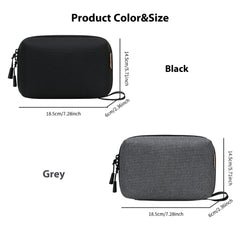 Travel Electronic Organizer for Cables,USB,Charge,Earbuds Compact Multi-Compartment Digital Electronic Storage Bag with Handle