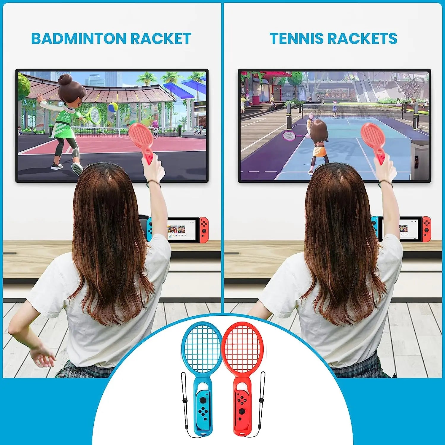 12 in 1 Switch Sports Accessories Bundle for Switch NS Sports Accessories Kit Compatible with Switch/Switch OLED Sports Games