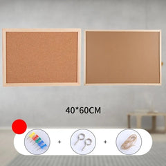 Photo Wall DIY Cork Display Panel Soft Decorative Cork Board Wood Hanging Letter Message Boards