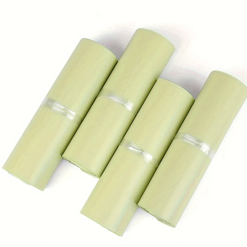 50 PCS/Set Express Bag Packing Bag Thickened Cream apricot Clothing Mail Waterproof Packing Bag Logistics Packing Bag