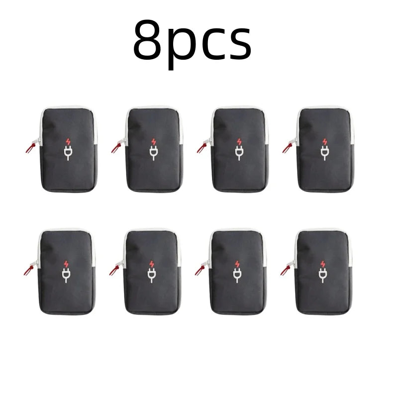Travel Gadget Organizer Bag Portable digital cable bag Electronics Accessories Storage Carrying Case Pouch for USB power Bank