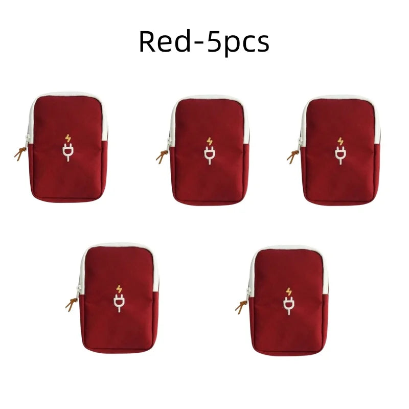 Travel Gadget Organizer Bag Portable digital cable bag Electronics Accessories Storage Carrying Case Pouch for USB power Bank