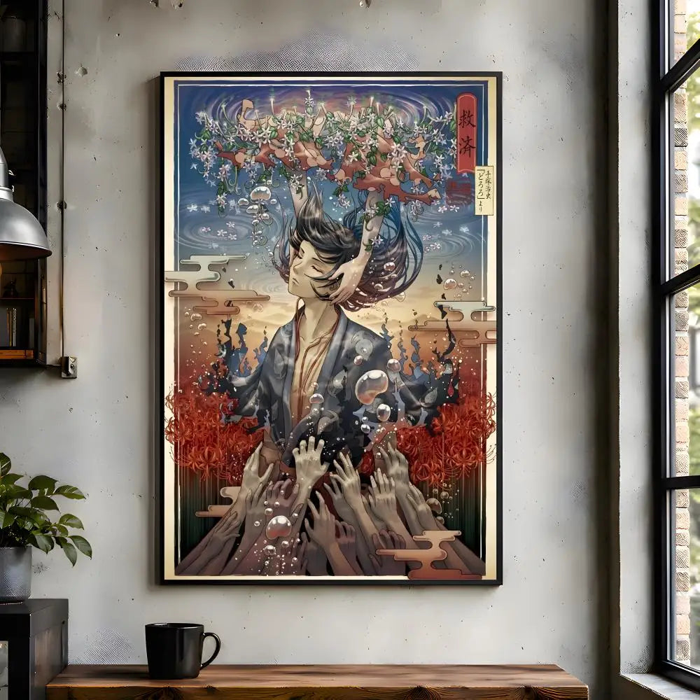 Anime D-Dororo Bathroom Room Wall Decor Hallway Aesthetic Easy Apply Easy Installation Poster
