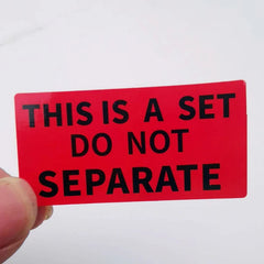 100pcs This is a Set Do Not Separate Stickers 2" x1" Red Packing Labels for Shipping Bundle Sets and Multi-Pack Products