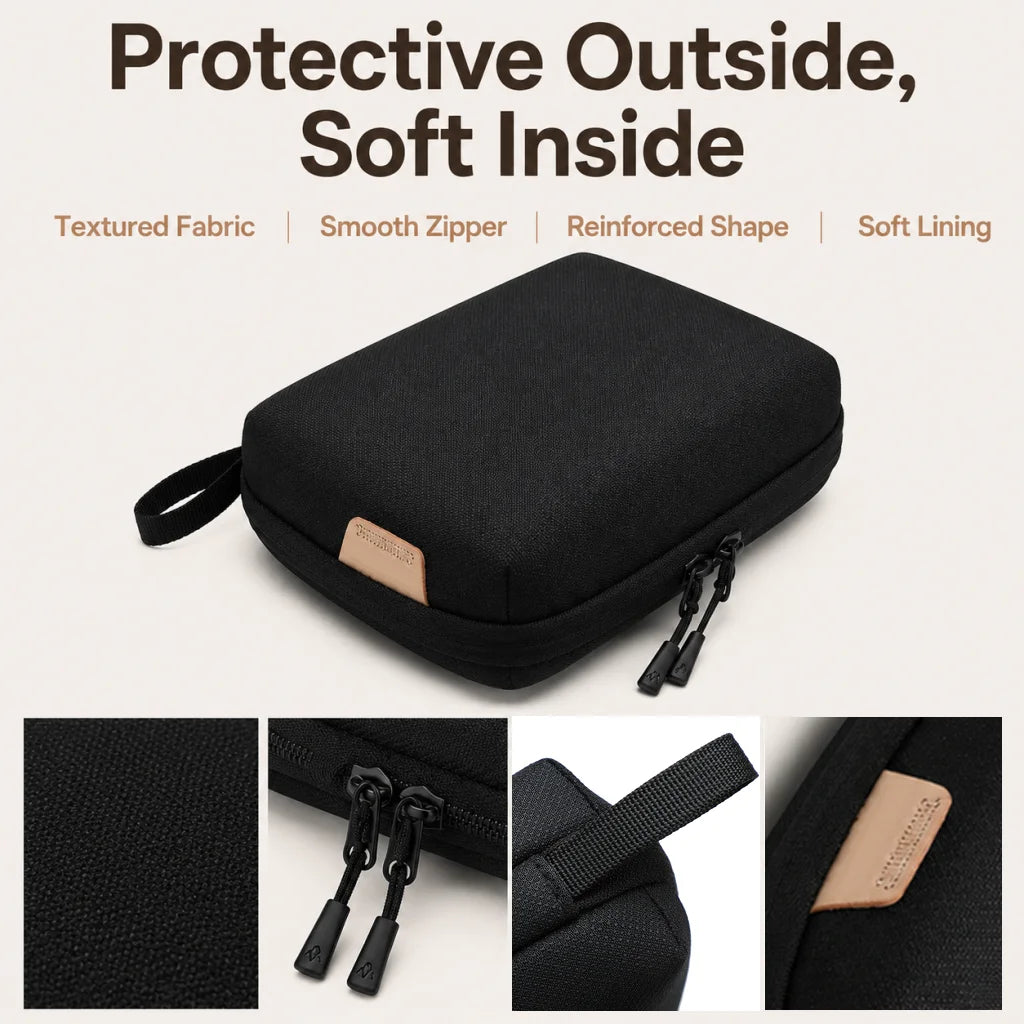 Travel Electronic Organizer for Cables,USB,Charge,Earbuds Compact Multi-Compartment Digital Electronic Storage Bag with Handle