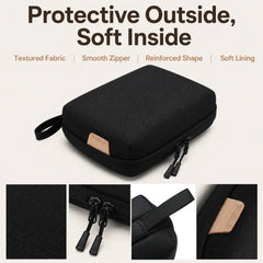 Travel Electronic Organizer for Cables,USB,Charge,Earbuds Compact Multi-Compartment Digital Electronic Storage Bag with Handle
