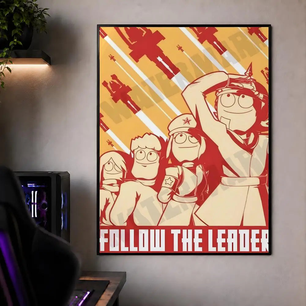Animation E-Eddsworld Edd Tom Tord Poster Waterproof HD Modern Peel And Stick Wall Decor Bedroom Living Room Dorm Office
