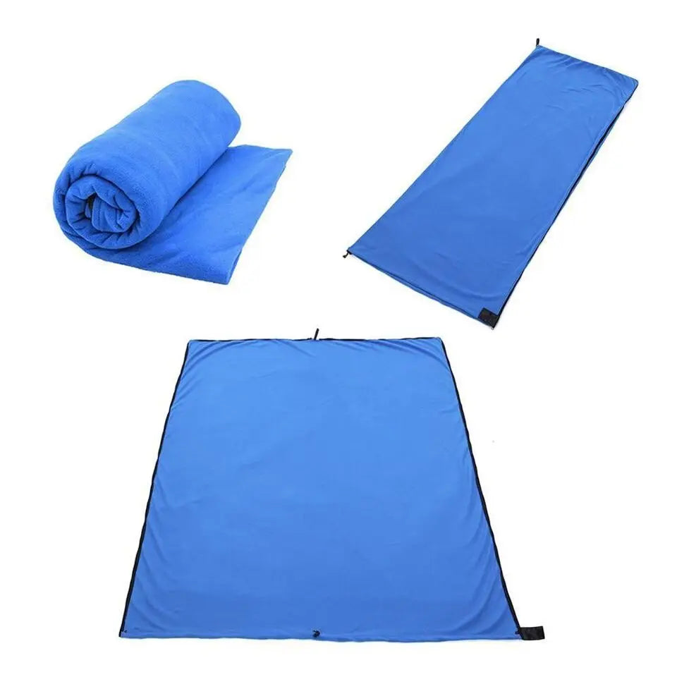 Sleeping Bag Blanket Polar Fleece Isolation Liner Lightweight Camping Accessories