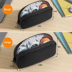 Electronics Organizer Travel Case, Cable Organizer for Essentials,  Storage for Cord, Phone, Cables, Airpods, USB Flash Drive