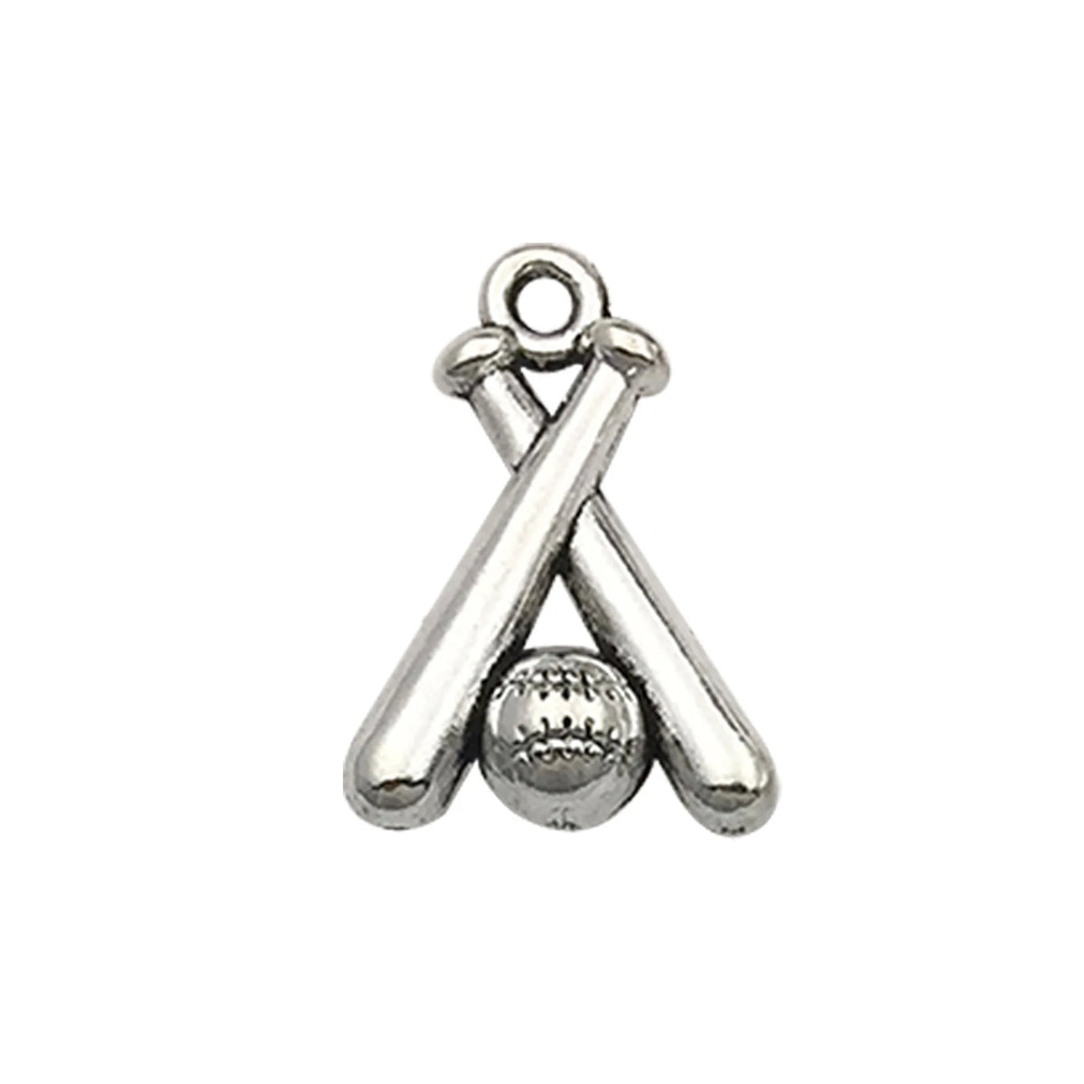 Fashion DIY Handmade Jewelry Accessories 15pcs Tibetan Silver Bracelets Necklaces Earrings Baseball Stick Pendants Wholesale
