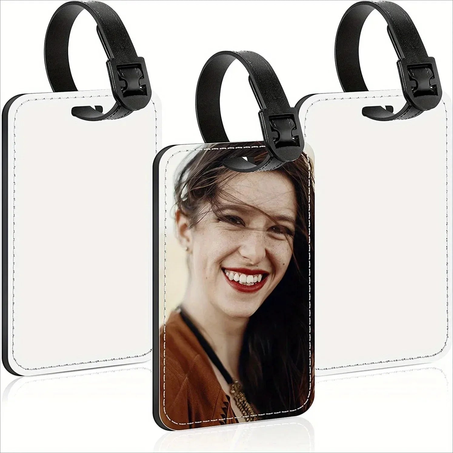 Customized Personal Photo Luggage Tag Can Be Used for Backpacks Suitcases Stylish Design Perfect Gift for Holidays and Birthdays