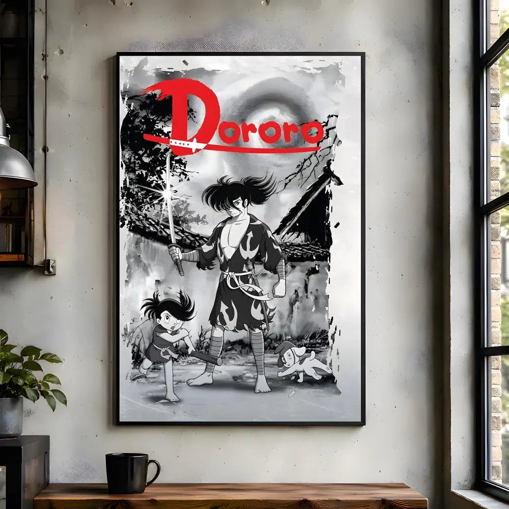 Anime D-Dororo Bathroom Room Wall Decor Hallway Aesthetic Easy Apply Easy Installation Poster